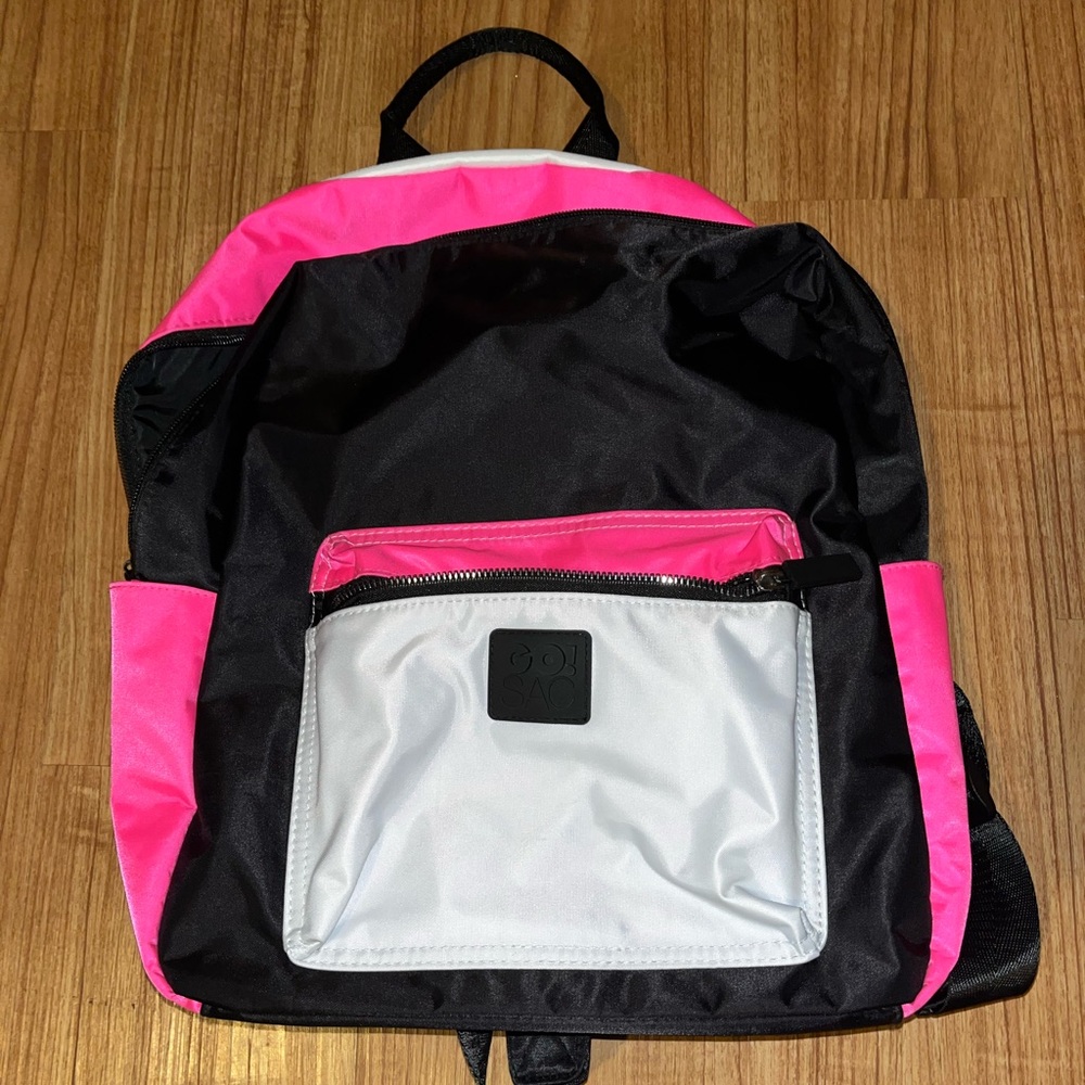 NWT Go! Sac Gemma Backpack - Neon Pink White Black
